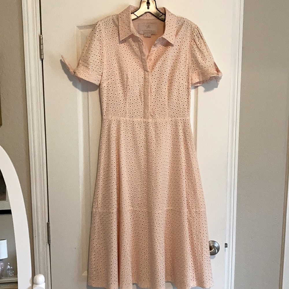 Peachy pink Gal Meets Glam 50s style dress, size 6
